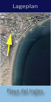 Maritim Playa, Lage des Hotel in Playa del Ingles