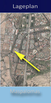 Bungalows Parque Bali, Lage in Maspalomas