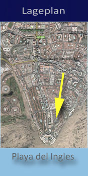 Bungalows Parque Romantico, Lage in Playa del Ingles