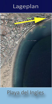 Veril Playa, Lage des Hotel in Playa del Ingles